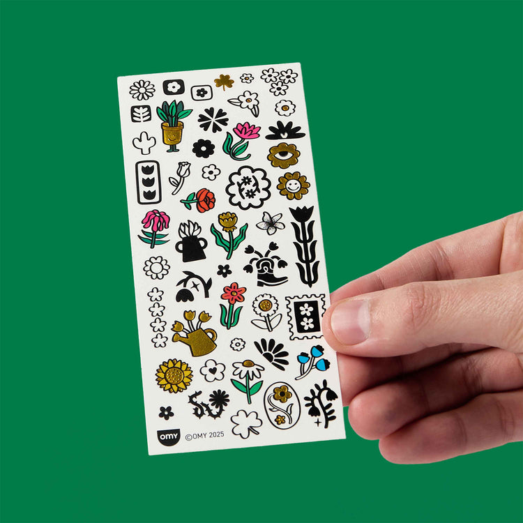 OMY. Flash Tattoos - Flower Pop