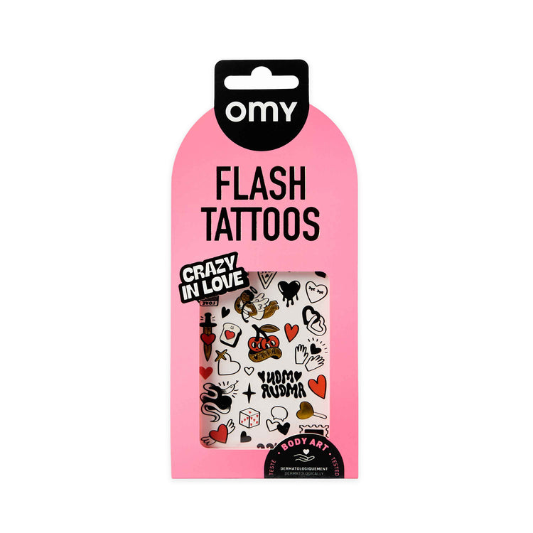 OMY. Αυτοκόλλητα flash tattoos Crazy in Love
