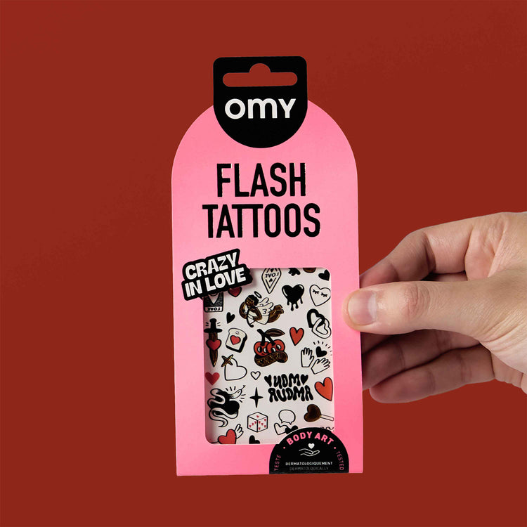 OMY. Αυτοκόλλητα flash tattoos Crazy in Love