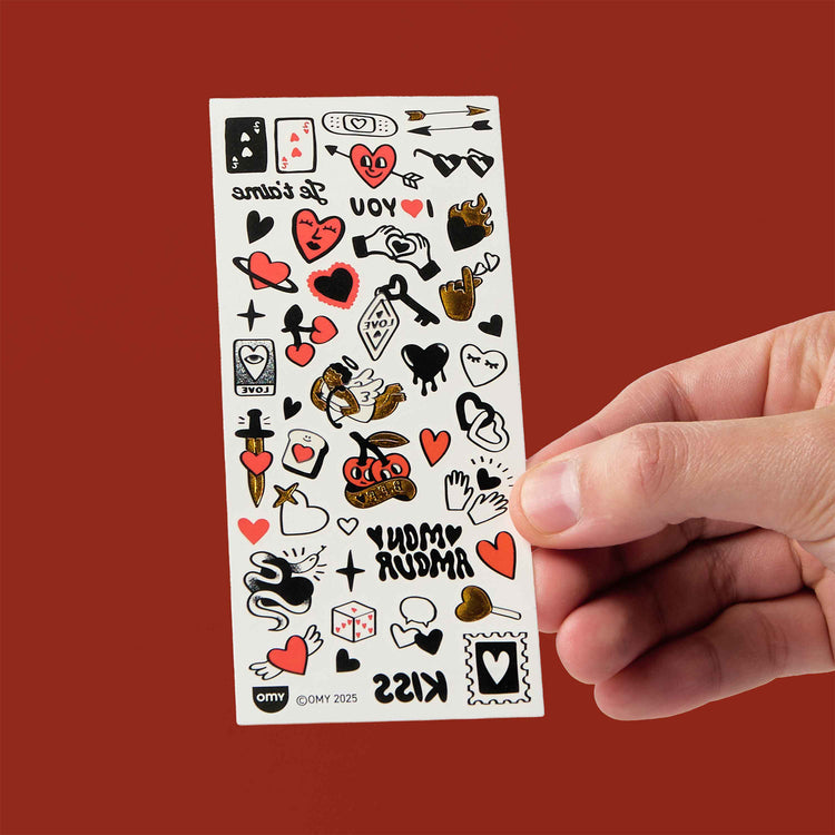 OMY. Αυτοκόλλητα flash tattoos Crazy in Love