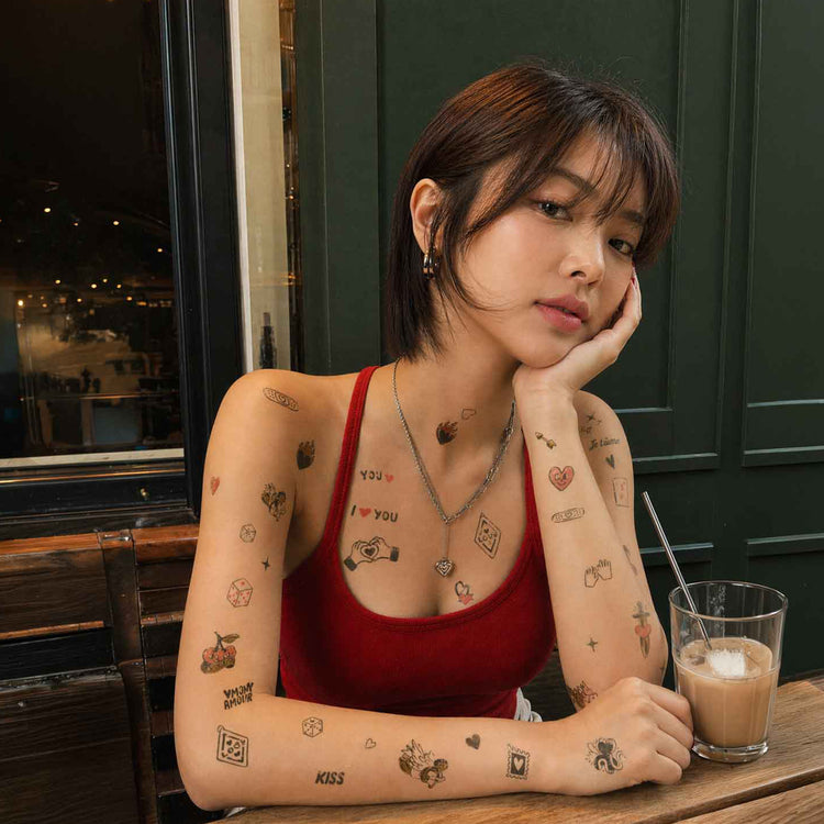 OMY. Αυτοκόλλητα flash tattoos Crazy in Love