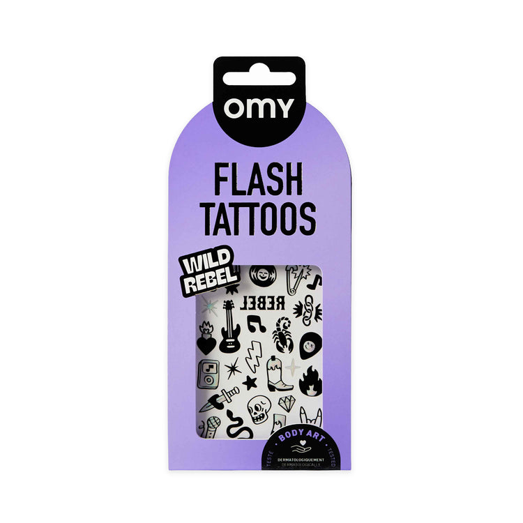 OMY. Αυτοκόλλητα flash tattoos Wild Rebel