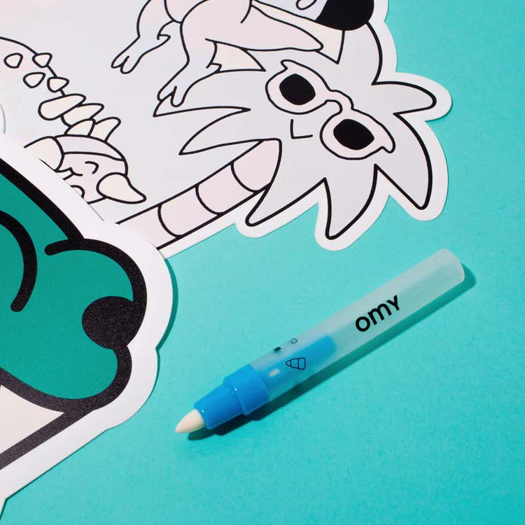 OMY. Magic water placemats - Dino