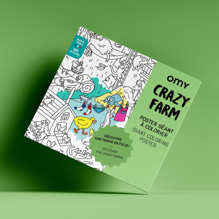 OMY. Giant coloring poster - Farm