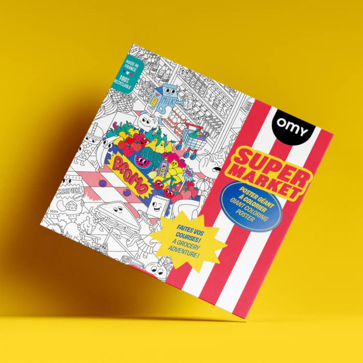 OMY. Giant Coloring Poster - Super Market