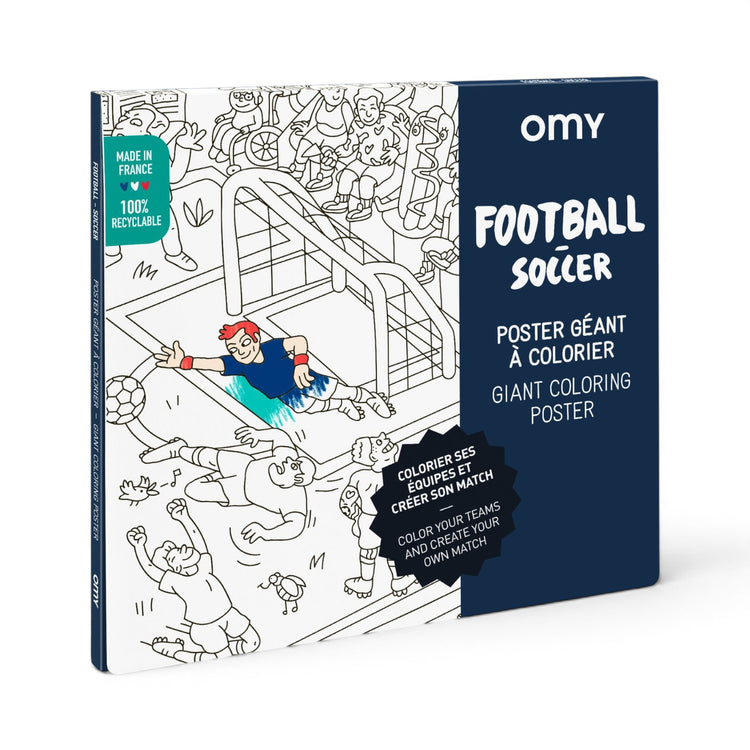 OMY. Giant coloring poster Football