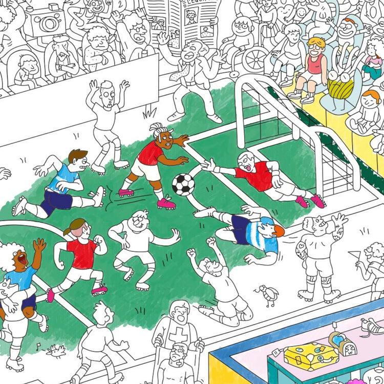 OMY. Giant coloring poster Football