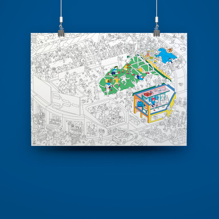 OMY. Giant coloring poster Football