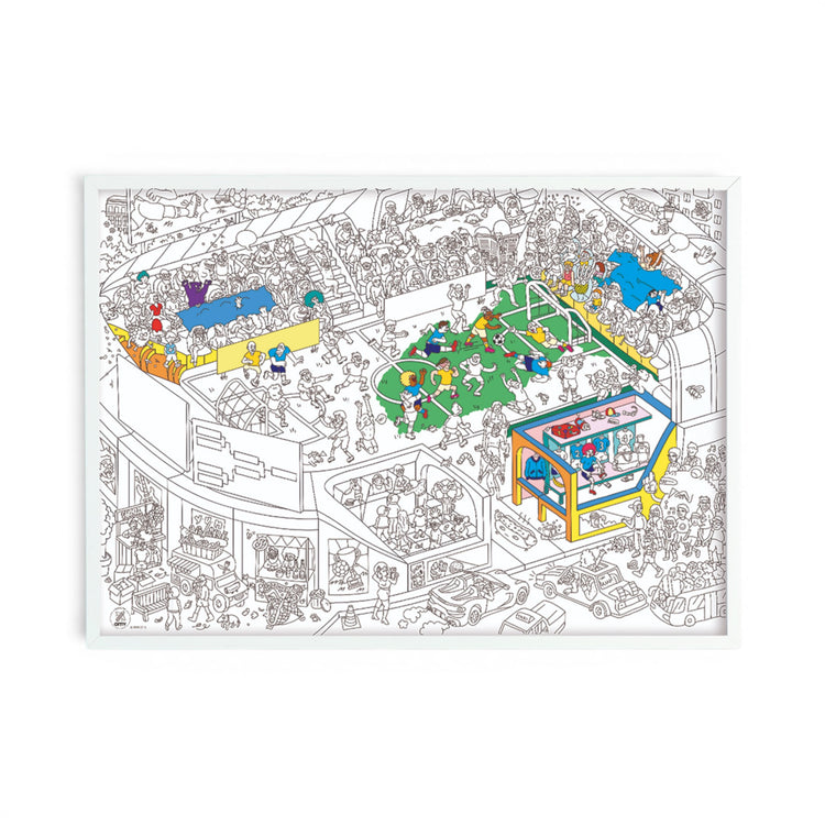OMY. Giant coloring poster Football