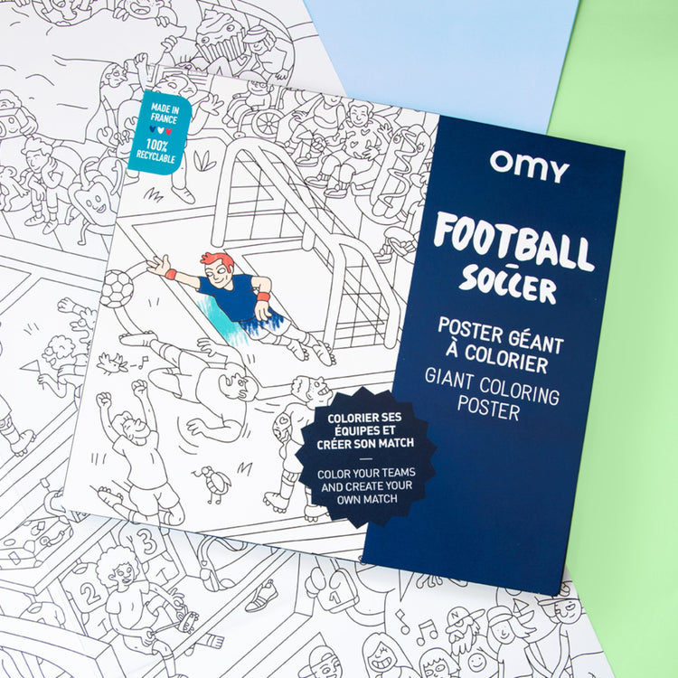 OMY. Giant coloring poster Football