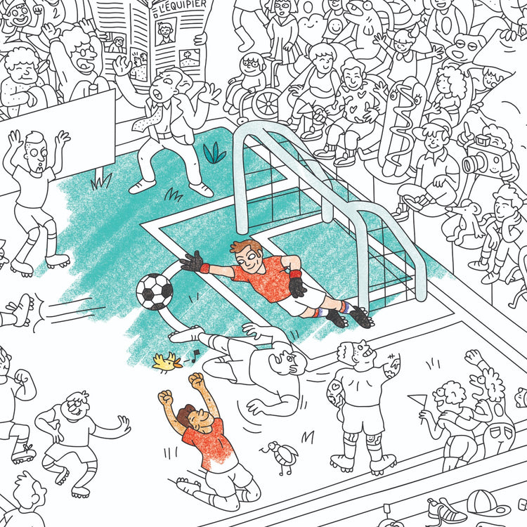 OMY. Giant coloring poster Football