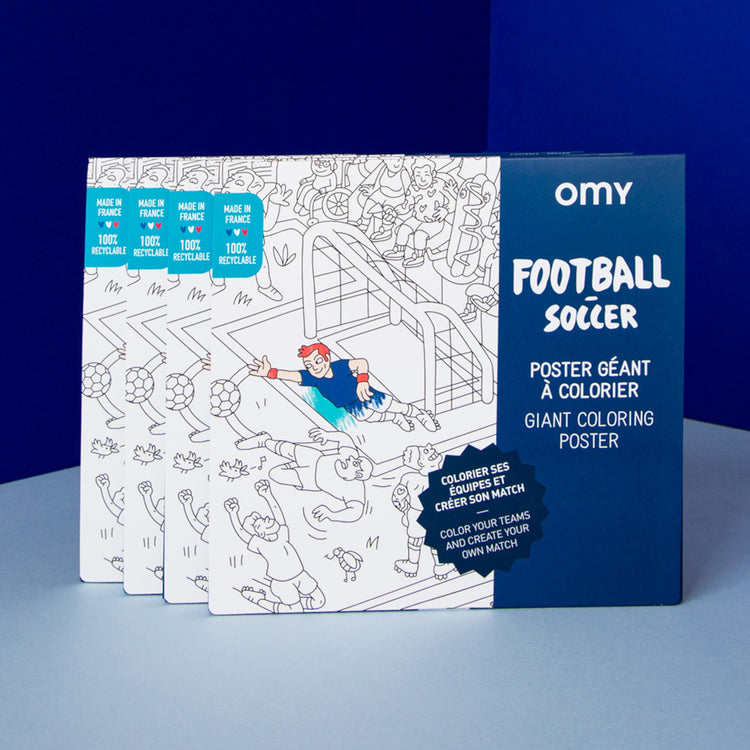 OMY. Giant coloring poster Football