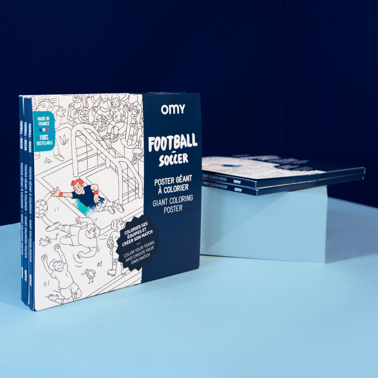 OMY. Giant coloring poster Football