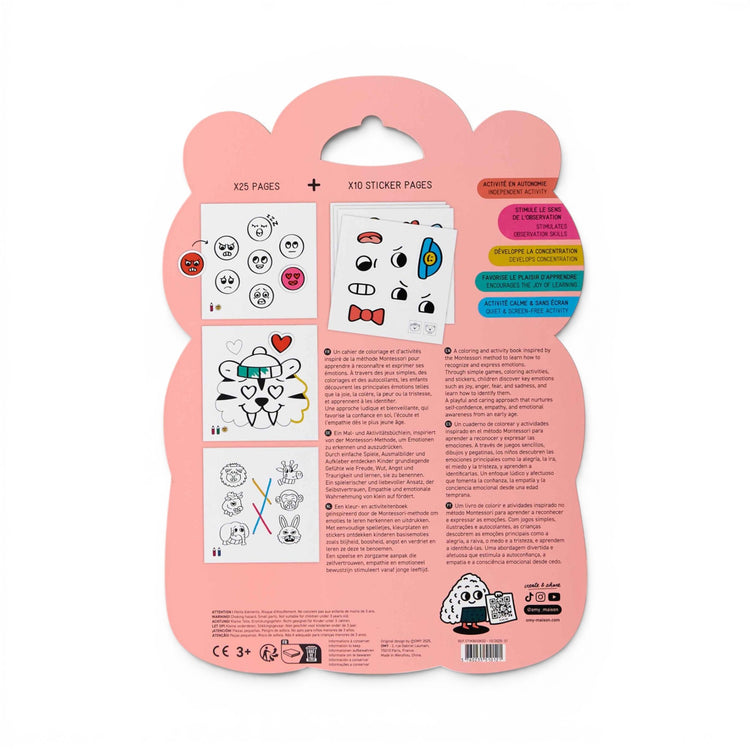 OMY. Montessori Stickers Book - Emotions