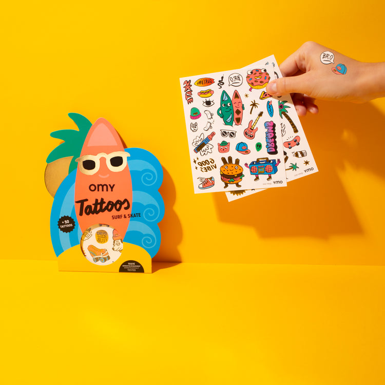 OMY. Tattoos - Surf & Skate + Hanger
