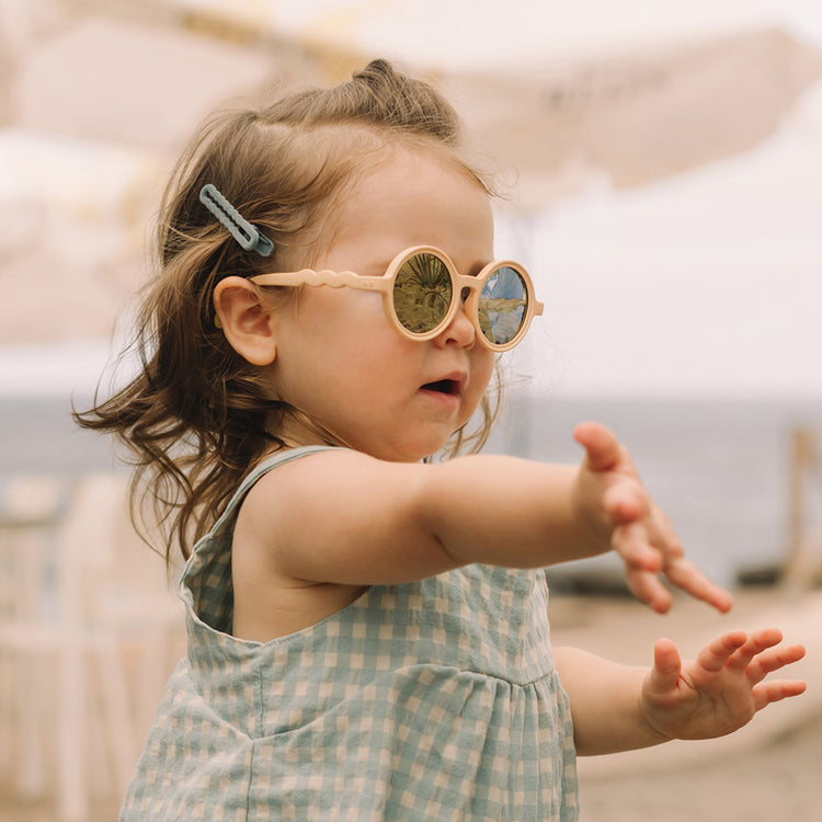 OLIVIO & CO. Toddler Round Sunglasses Classic Olivio-Desert Sand 18-36m