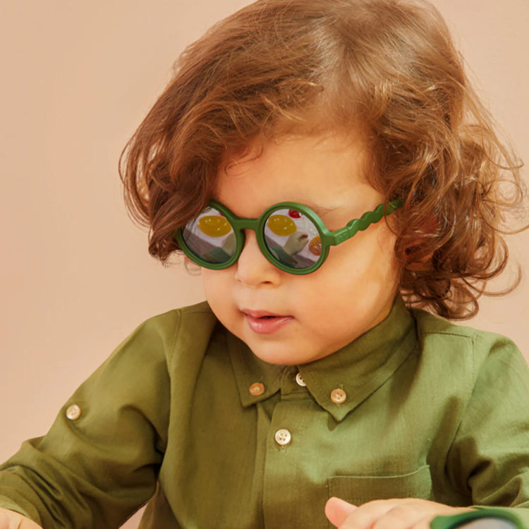 OLIVIO & CO. Παιδικά γυαλιά ηλίου στρογγυλά Classic Olivio-Cactus Green 18-36 μηνών