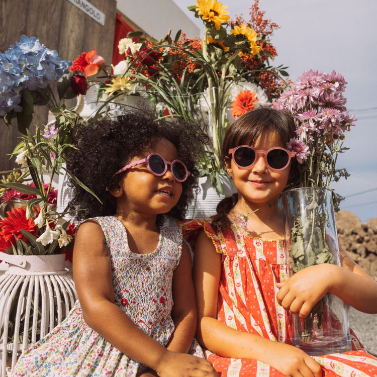 OLIVIO & CO. Toddler round sunglasses Flower Stall - Rock Rose 18-36m