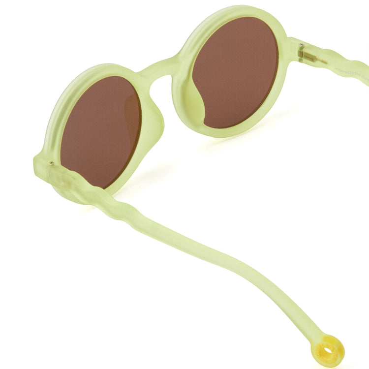 OLIVIO & CO. Junior round sunglasses Citrus Garden-Lime Green 5-12y