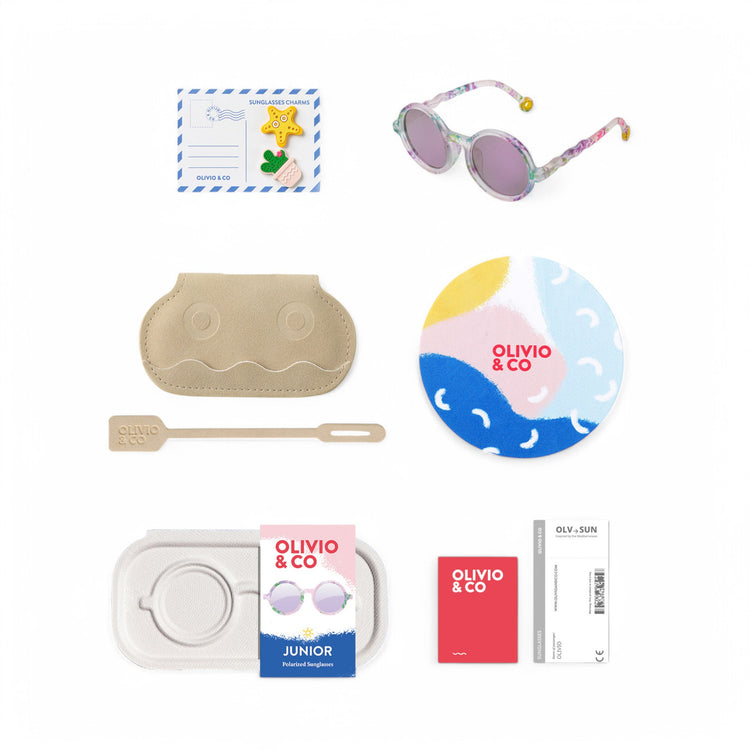 OLIVIO & CO. Junior round sunglasses Classic Olivio - Wild Flower 5-12y