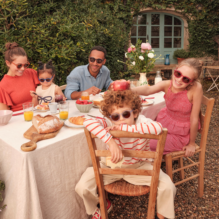 OLIVIO & CO. Toddler Oval Sunglasses Breakfast Art-Midnight Berry 18-36m