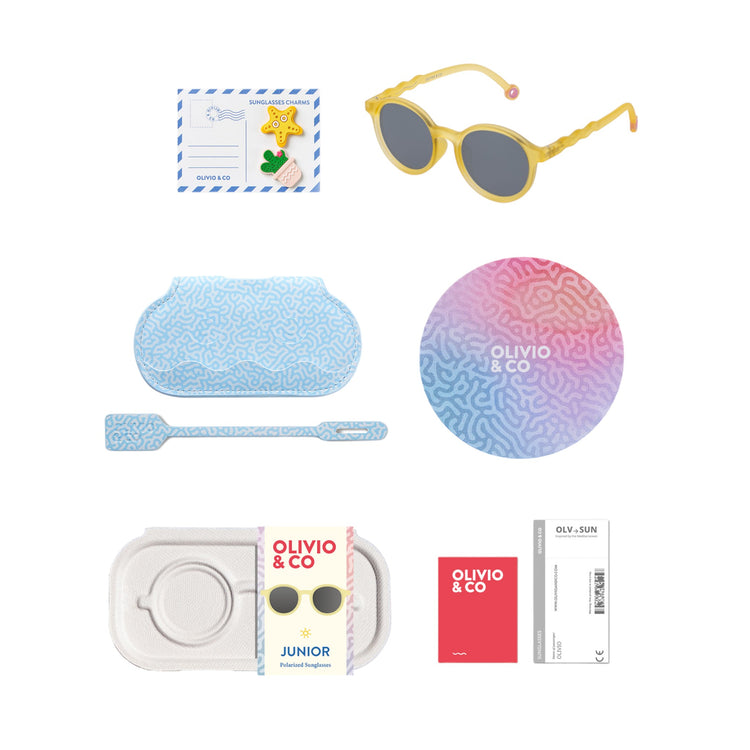 OLIVIO & CO. Junior oval sunglasses Coral Reef-Sun Coral 5-12y