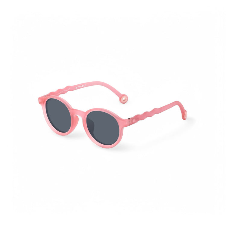 OLIVIO & CO. Kids oval sunglasses Flower Stall - Rock Rose 3-5y