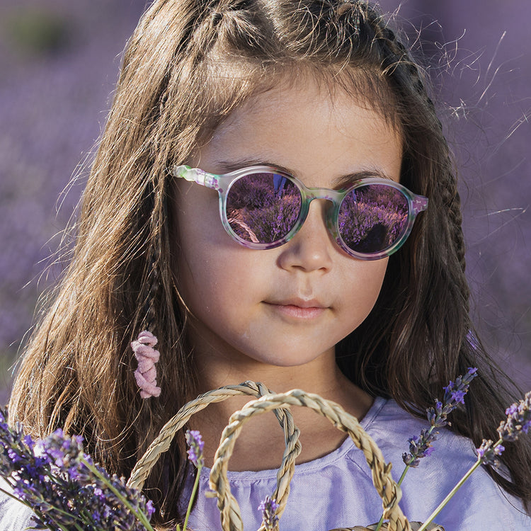 OLIVIO & CO. Kids Oval Sunglasses Classic Olivio-Wild Flower 3-5Y