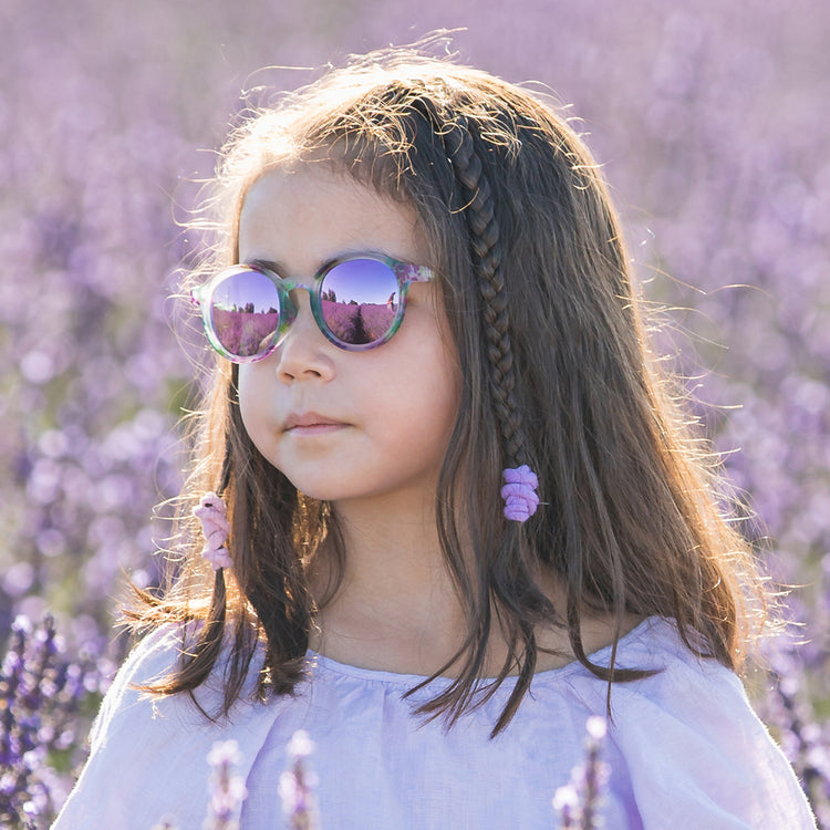 OLIVIO & CO. Kids Oval Sunglasses Classic Olivio-Wild Flower 3-5Y