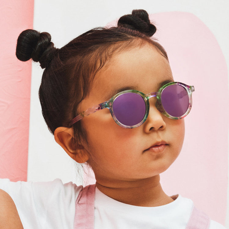 OLIVIO & CO. Kids Oval Sunglasses Classic Olivio-Wild Flower 3-5Y