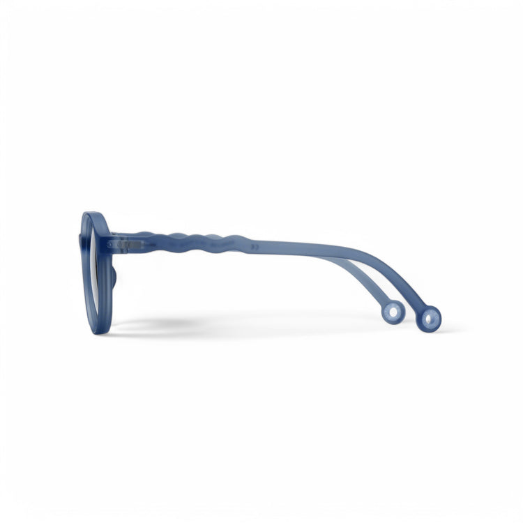 OLIVIO & CO. Junior oval sunglasses Seaside Stripes - Navy Blue 5-12y