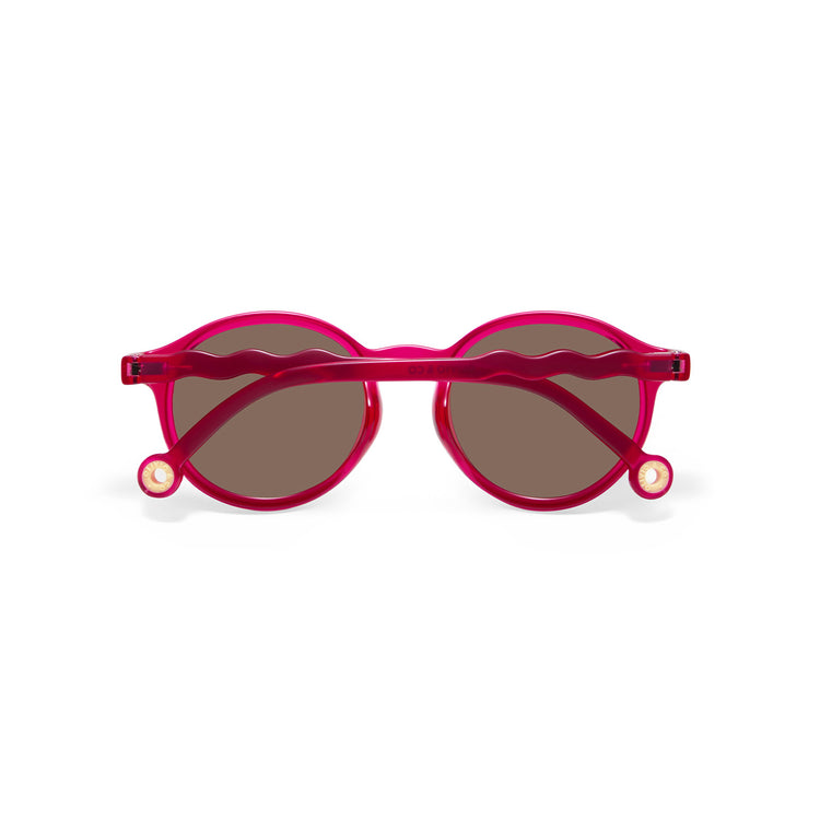 OLIVIO & CO. Junior Oval Sunglasses Breakfast Art-Raspberry 5-12Y