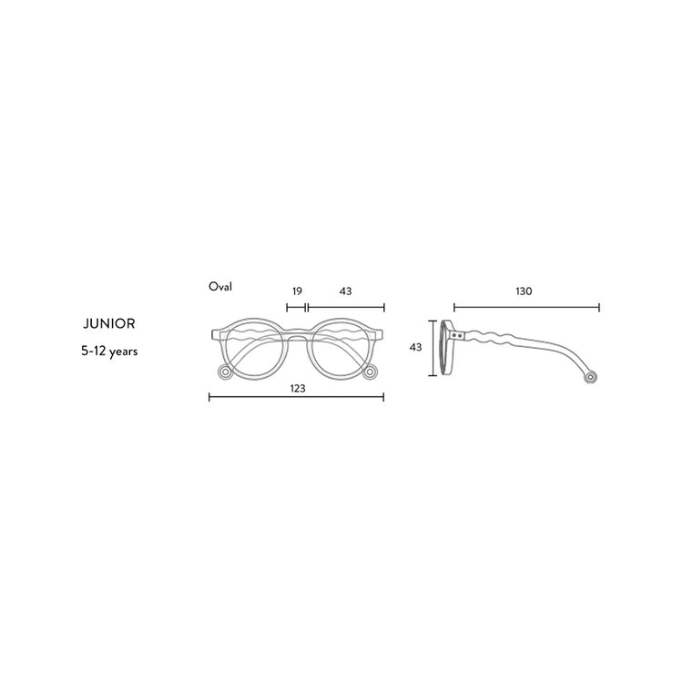 OLIVIO & CO. Junior Oval Sunglasses Breakfast Art-Raspberry 5-12Y