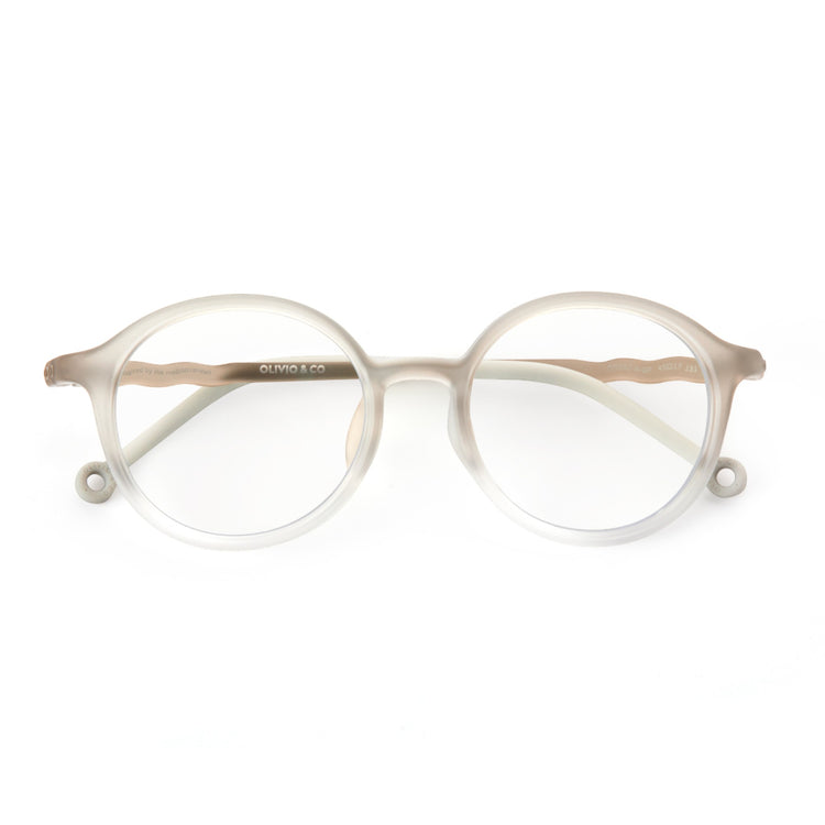 OLIVIO & CO. Junior oval screen glasses Tranquil Gray 5-12y