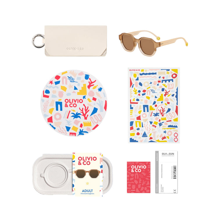 OLIVIO & CO. Γυαλιά ηλίου ενηλίκων Creative Edition D Colorblock Sand