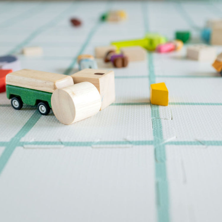 PLAY&GO. Στρωματάκι-παζλ διπλής όψης - κουτί αποθήκευσης - Κουτσό