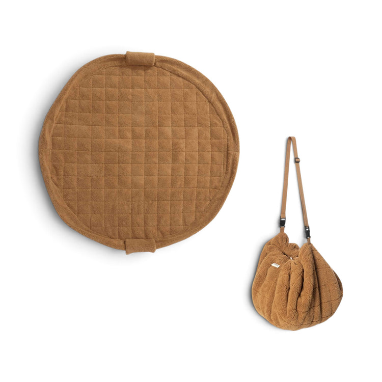 PLAY&GO. 3-in-1 baby playmat, storage bag & diaper bag. Brown teddy