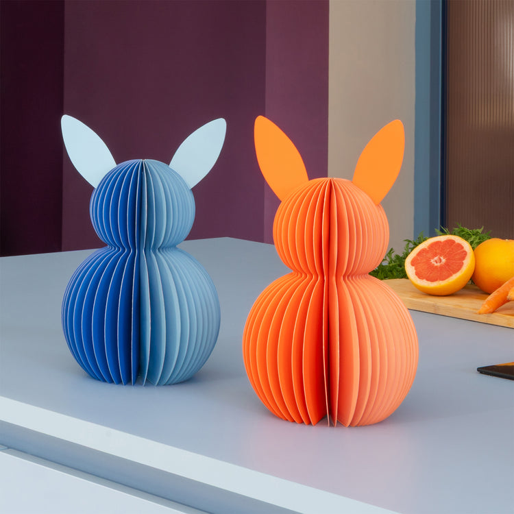 REMEMBER. Set of 2 paper bunnies Tulip