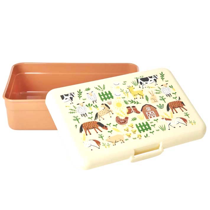 RICE. Lunchbox with Farm Print - Large