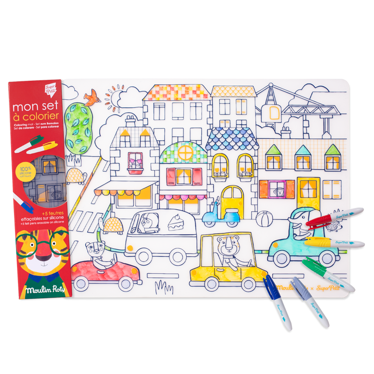 SUPER PETIT & MOULIN ROTY. Σουπλά σιλικόνης για ζωγραφική Les Popipop