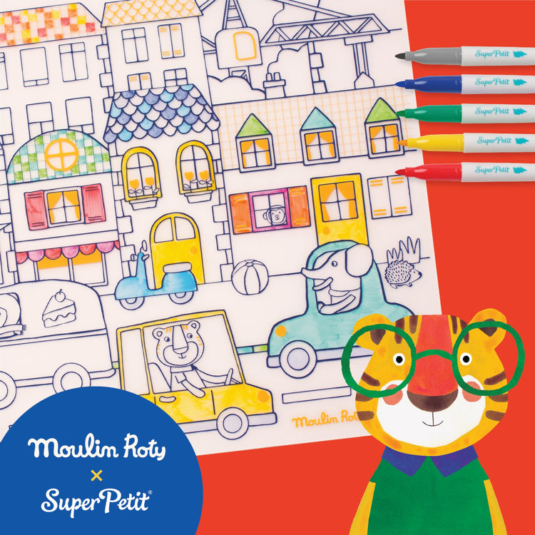 SUPER PETIT & MOULIN ROTY. Σουπλά σιλικόνης για ζωγραφική Les Popipop