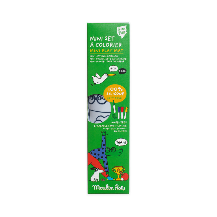SUPER PETIT & MOULIN ROTY. Mini travel colouring mat Les Loufoques