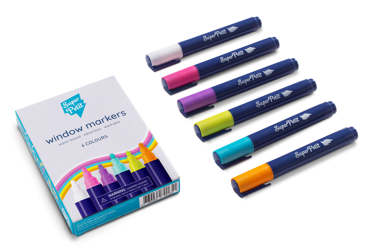 SUPER PETIT. Set of 6 extra large window & mirror markers