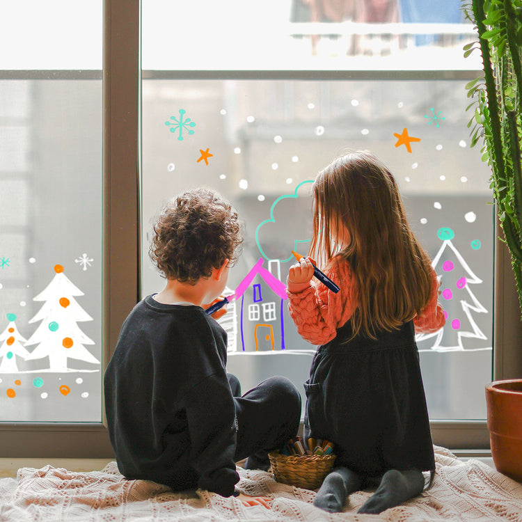 SUPER PETIT. Set of 6 extra large window & mirror markers