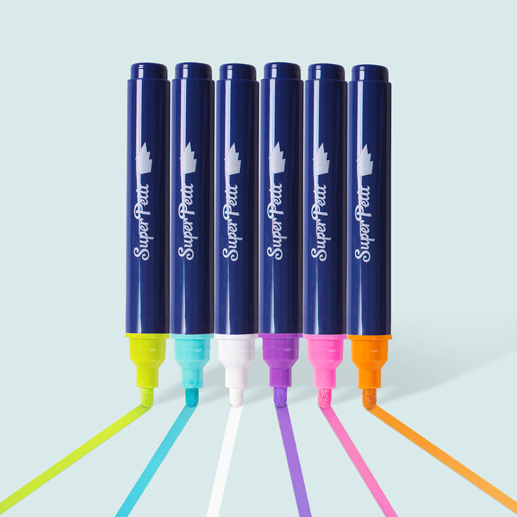 SUPER PETIT. Set of 6 extra large window & mirror markers