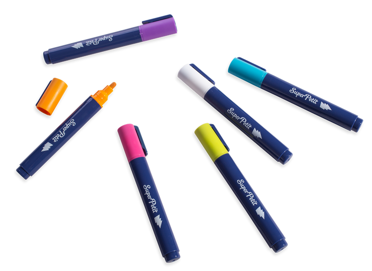 SUPER PETIT. Set of 6 extra large window & mirror markers