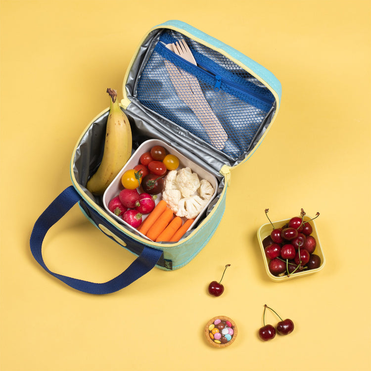 SUPER PETIT. Eco-friendly insulated lunch bag - azure