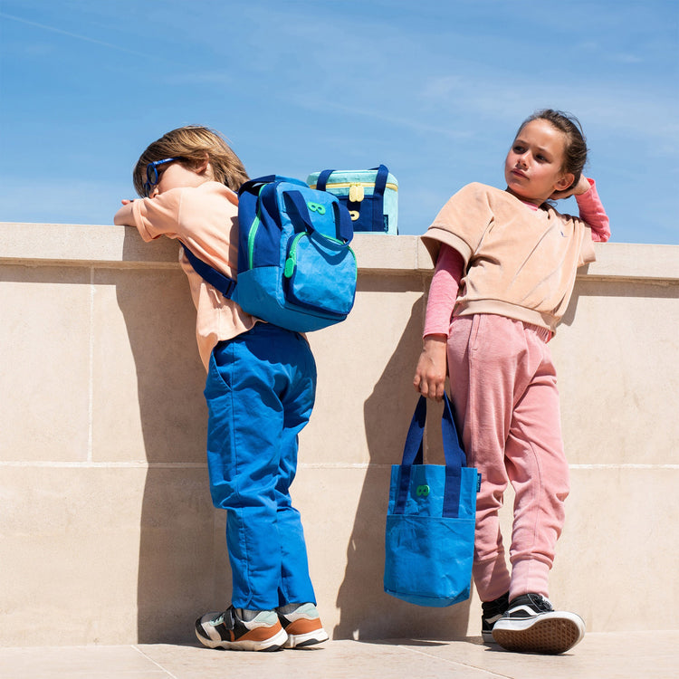 SUPER PETIT. Kids tote bag - blue