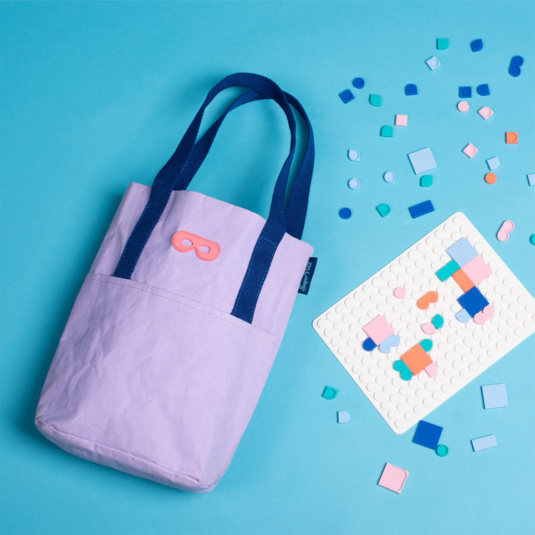 SUPER PETIT. Kids tote bag - lilac