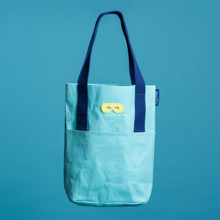 SUPER PETIT. Kids tote bag - azure